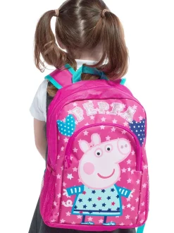 Character Pink Stars and Hearts Peppa Pig Backpack