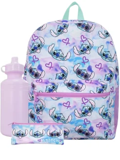 Character Purple Lilo and Stitch 3 Piece Schoolbag Set