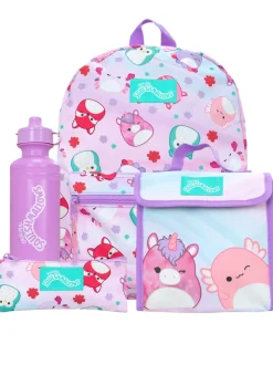 Character Purple Squishmallows 4 Pc Backpack Set