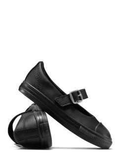 Converse Black Chuck Taylor Toddler Dainty Mary Jane Trainers