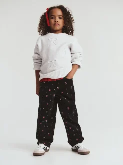 Cotton On Black Charlie Barrel Leg Trousers