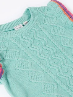 Frugi Blue Ray Ruffle Tank Top