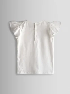 JoJo Maman Bébé Apple Unicorn Appliqué Top And Tulle Skirt Set