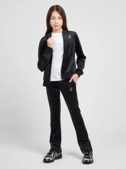 Juicy Couture Black Diamanté Bootcut Joggers