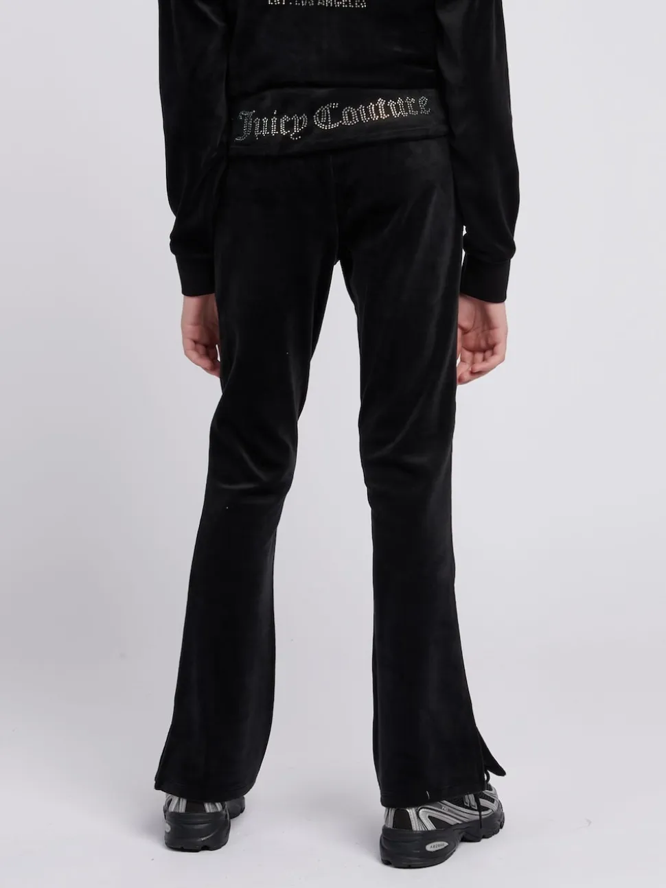 Juicy Couture Black Fold Over Waist Joggers