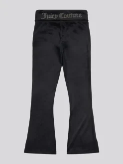 Juicy Couture Black Fold Over Waist Joggers