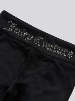 Juicy Couture Black Fold Over Waist Joggers