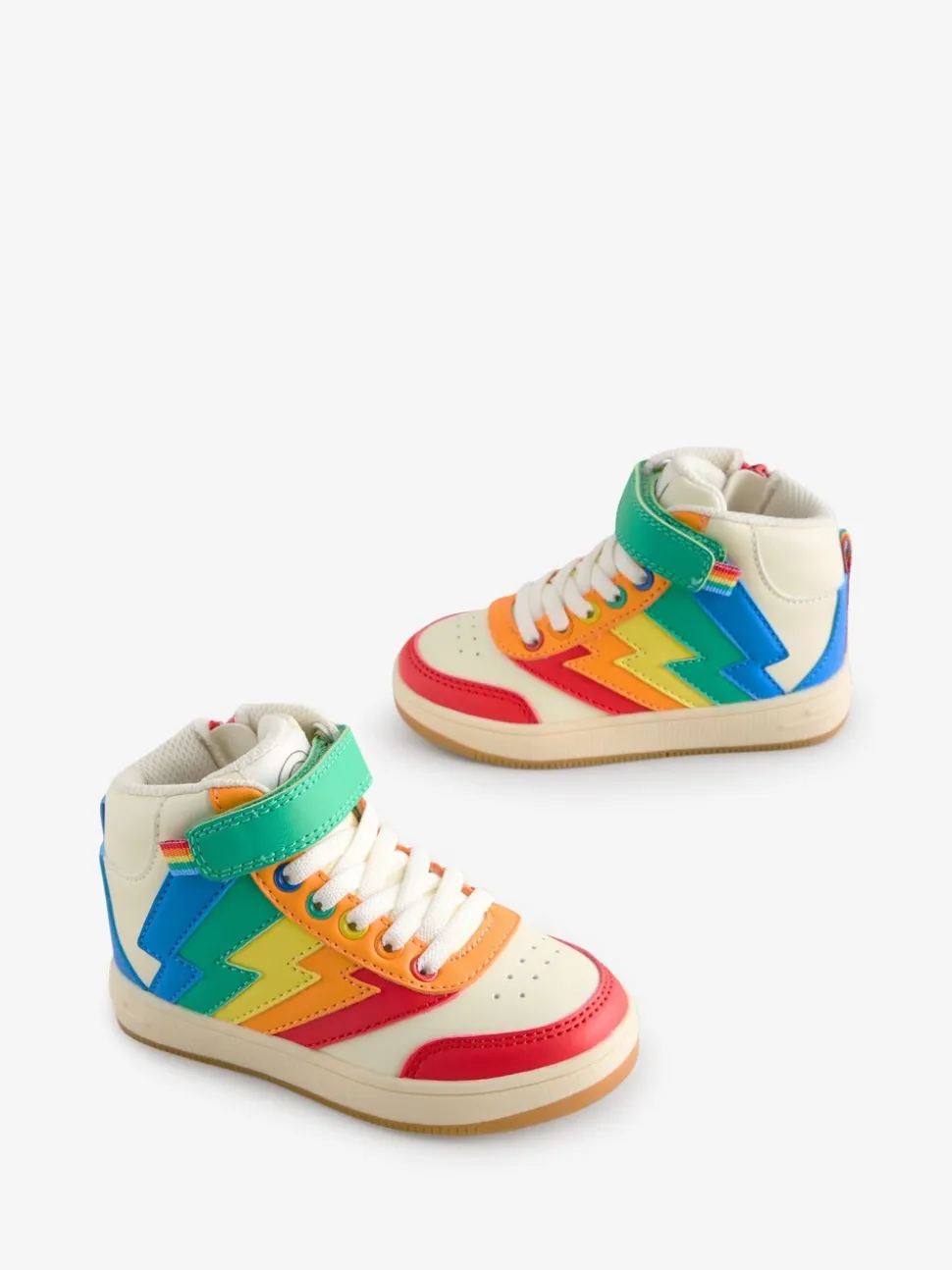 Little Bird by Jools Oliver Multi Lightening Star Hi-Top Trainers