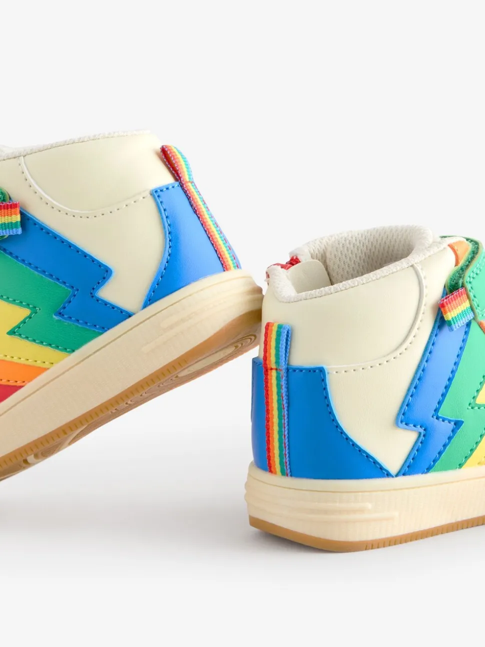 Little Bird by Jools Oliver Multi Lightening Star Hi-Top Trainers