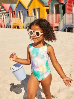 Purple/Aqua Doodle Swimsuit (3mths-7yrs)