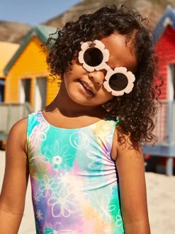 Purple/Aqua Doodle Swimsuit (3mths-7yrs)