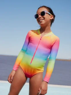 Rainbow Ombre Long Sleeve Sunsafe Swimsuit (3mths-16yrs)