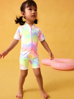 Rainbow Wave Sunsafe Swimsuit (3mths-10yrs)