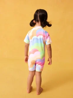Rainbow Wave Sunsafe Swimsuit (3mths-10yrs)