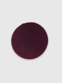 Reiss Berry Beatrice 13-14 yrs Wool Blend Rib Knit Beret With Cashmere