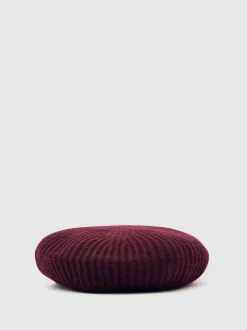 Reiss Berry Beatrice 3-9 yrs Wool Blend Rib Knit Beret With Cashmere