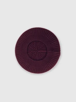 Reiss Berry Beatrice 9-12 yrs Wool Blend Rib Knit Beret With Cashmere