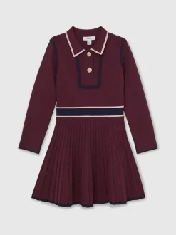 Reiss Berry Freya 9-13 yrs Piped Knitted Skater Dress