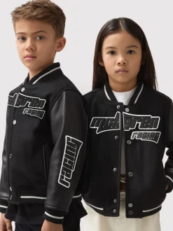 Reiss Black Circuit 3-9 yrs Unisex Fit McLaren F1 Team Bomber Jacket