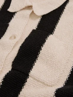 Reiss Black Clive 13-14 yrs Reiss | Les 100 Ciels Stripe Knit Shirt
