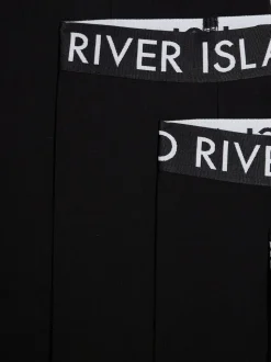 River Island Black Deep Waistband Leggings 5 Pack