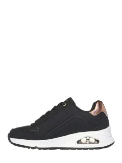 Skechers Black Uno Lite Easy Zip Trainers
