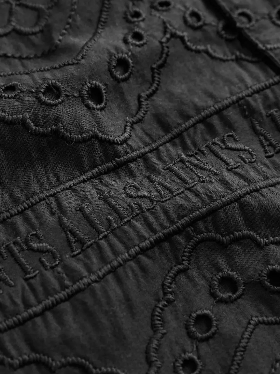 smALLSAINTS Black Cotton Broderie Shirt and Shorts Set