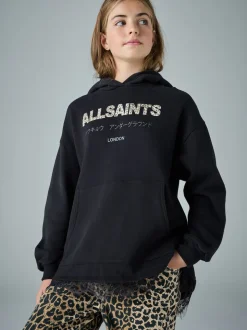 smALLSAINTS Black Lee Lace Underground Hoodie