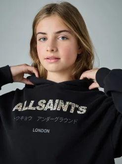 smALLSAINTS Black Lee Lace Underground Hoodie