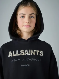 smALLSAINTS Black Lee Lace Underground Hoodie