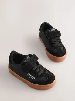 smALLSAINTS Black Ripstop Gum Sole Trainers