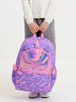 Smiggle Purple Eclipse Classic Attach Backpack