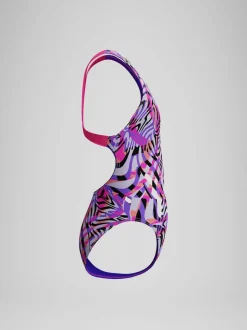 Speedo Pink Digital Printed Swimsuit