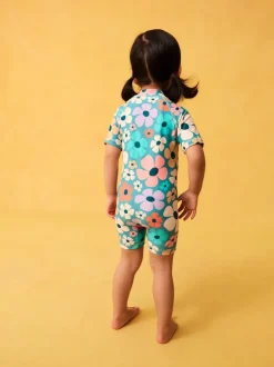 Stampy Floral Sunsafe Swimsuit (3mths-10yrs)