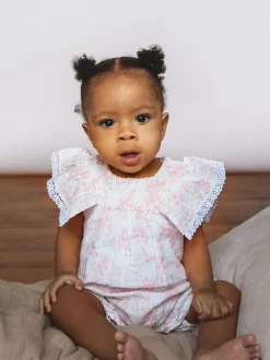 The Little Tailor Baby Muslin 100% Cotton Playsuit
