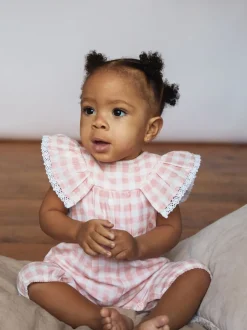 The Little Tailor Baby Muslin 100% Cotton Playsuit