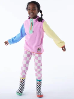 Tog 24 Pink Kids Texel Shaun the Sheep Zip Neck Fleece