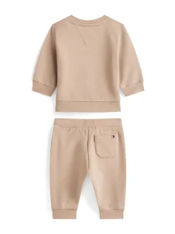 Tommy Hilfiger Brown Varsity Sweatshirt And Joggers Set