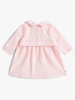 Tommy Hilfiger Pink Essential Terry Long Sleeve Dress