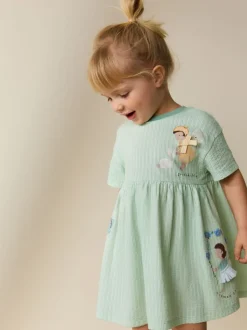 Turquoise Fairy Jersey Dress (3mths-7yrs)
