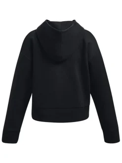 Under Armour Black Rival Fleece Crop Hoodie