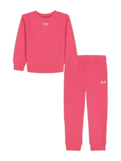 Under Armour Pink Rival Crewneck Tracksuit