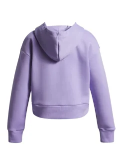 Under Armour Purple Rival Fleece Crop Hoodie
