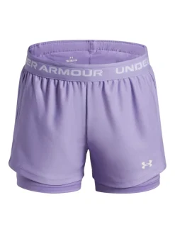 Under Armour Purple Tech Play Up 2-in-1 Shorts