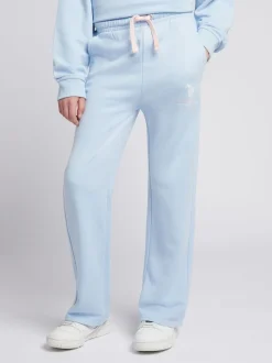 U.S. Polo Assn. Blue Girls Brushed Back Hoodie & Joggers Set