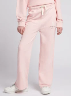 U.S. Polo Assn. Pink Girls Brushed Back Hoodie & Joggers Set