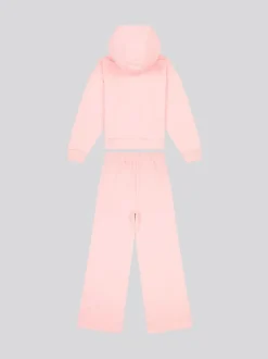 U.S. Polo Assn. Pink Girls Brushed Back Hoodie & Joggers Set
