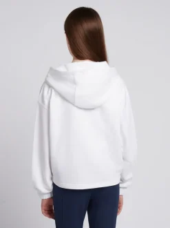 U.S. Polo Assn. White Graphic Print Zip Through Sweater