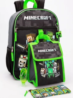 Vanilla Underground Black Minecraft Backpack Set