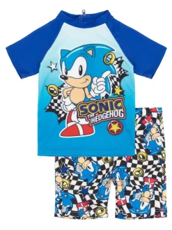 Vanilla Underground Blue Sonic The Hedgehog 2 Piece Swim Set